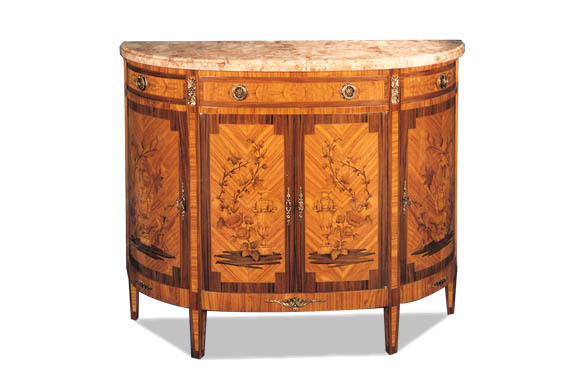 Meuble En Bois De Rose : collections meubles meuble divers desserte demi lune bois de rose Meuble En Bois De Rose : collections meubles meuble divers desserte demi lune bois de rose