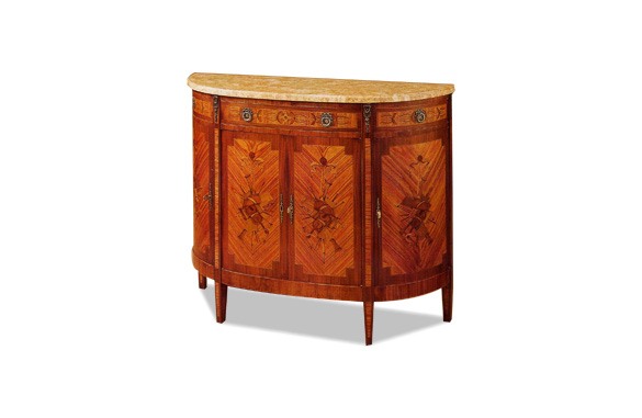 Meuble Tv Bois De Rose : Desserte Demi-lune Directoire En Bois De Rose – Meubles Hummel Meuble Tv Bois De Rose : Desserte Demi-lune Directoire En Bois De Rose – Meubles Hummel
