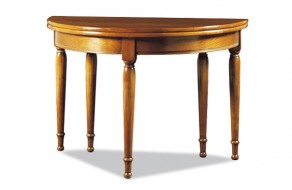 table console demi lune extensible