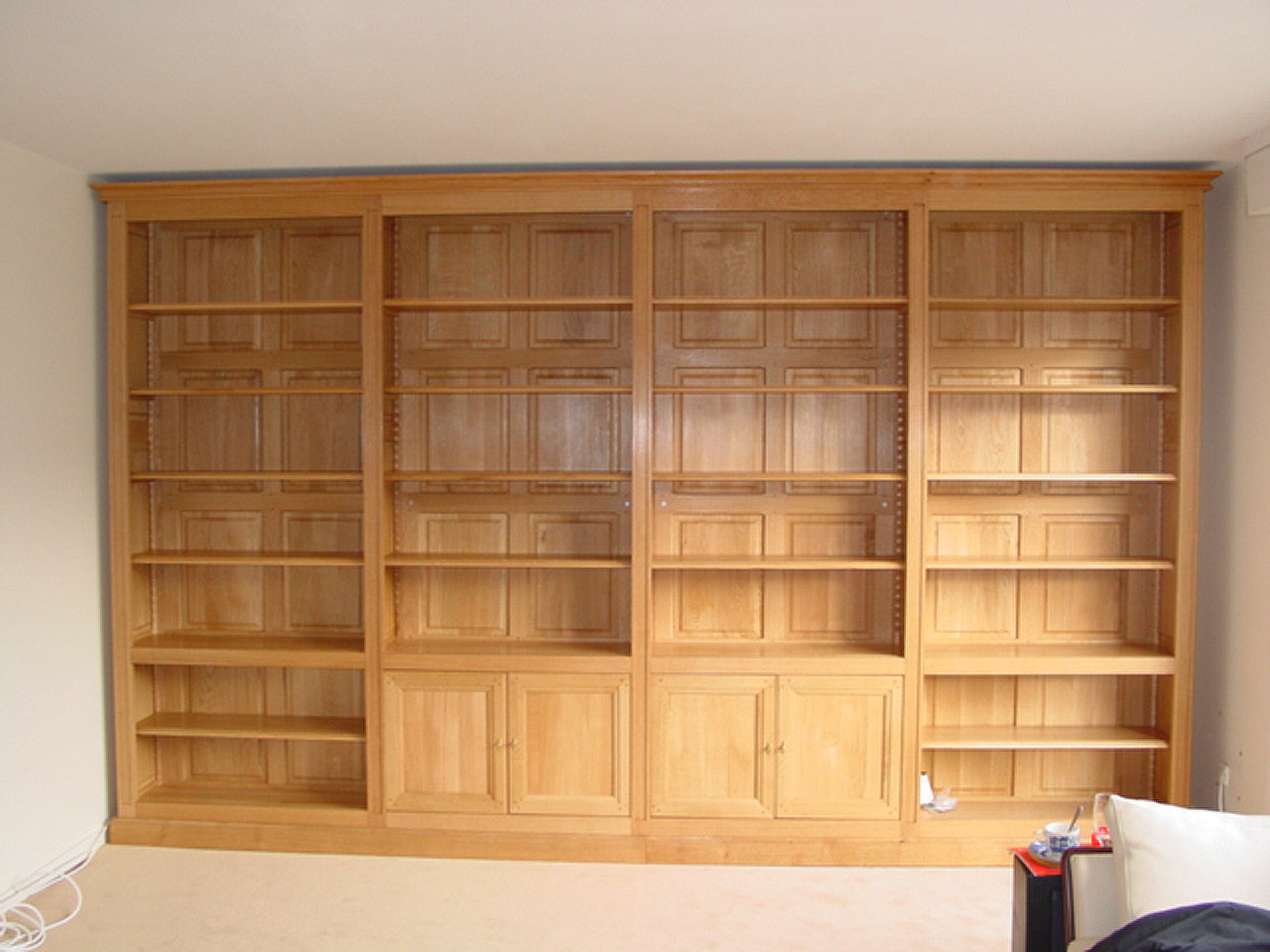 bibliotheque-composable-chene-massif Bibliothèque composable en chêne massif