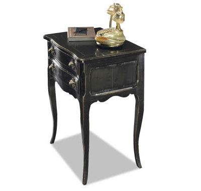 Chevet Louis XV laqué noir copia