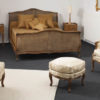 Lit Louis XV crosse canné