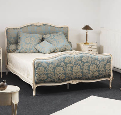 Lit Louis XV avec tissus