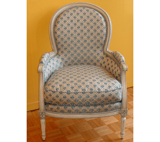 Bergère de style Louis XVI médaillon