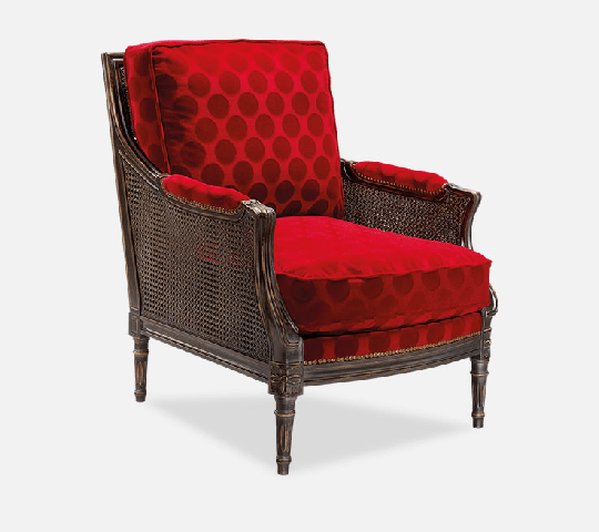 Bergère de style Louis XVI cannée