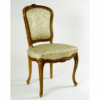 chaise-louisXV-fleurette Chaise style Louis XV, montage tapissier, sculpture fleurs