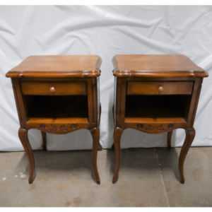 Lit Louis XV avec tissu - Meubles Hummel