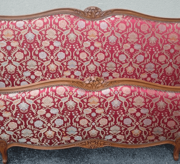 Lit Louis XV demi-corbeille