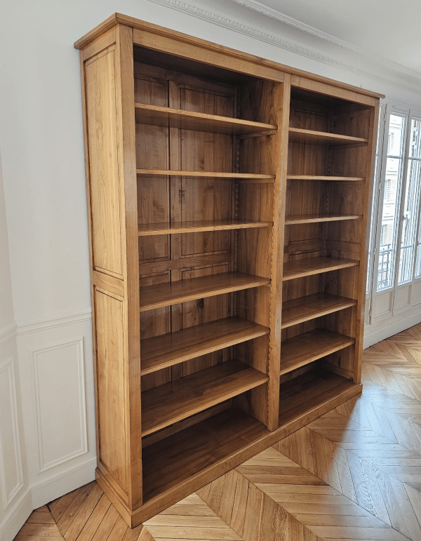 bibliotheque_merisier_rayonnage