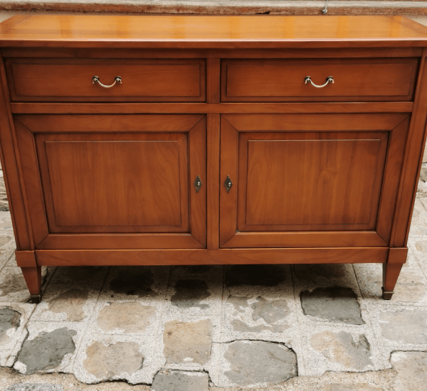 Buffet Directoire en merisier, avec deux portes