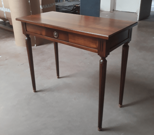 Bureau ancien style directoire plateau bois L130 cm - Fleury