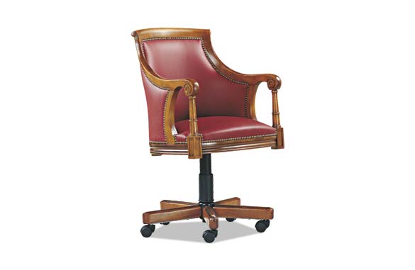Fauteuil De Bureau En Cuir A Roulettes Meubles Hummel