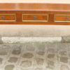 Table console en merisier, 3 tiroirs