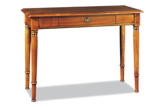 Table console extensible en merisier, de style Louis Philippe