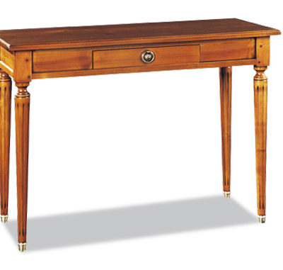 Table console extensible en merisier de style Louis XVI