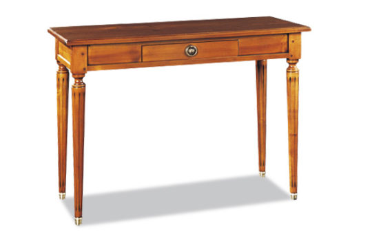 Table console extensible en merisier de style Louis XVI