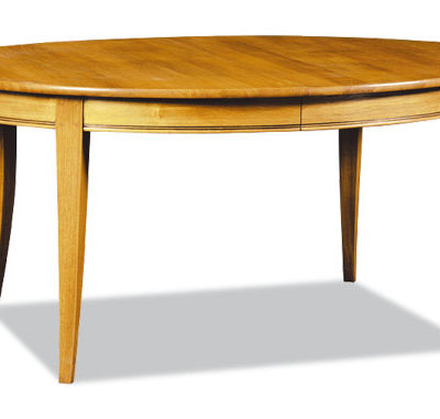 Table ovale en chêne ou merisier