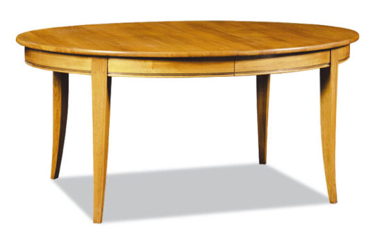 Table ovale en chêne ou merisier