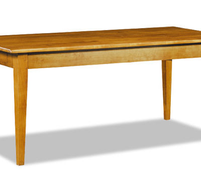 Table rectangulaire en chêne ou merisier