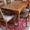 Table rectangulaire en merisier de style Louis Philippe