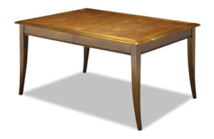Table rectangulaire en merisier avec allonge