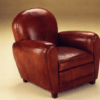 Fauteuil club en cuir