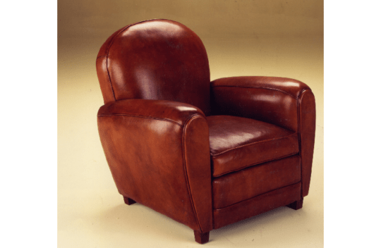 Fauteuil club en cuir