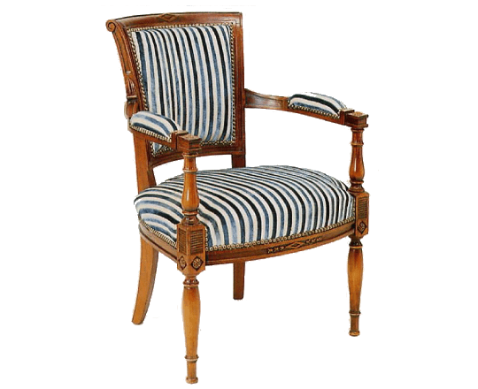 Fauteuil Directoire en tissu