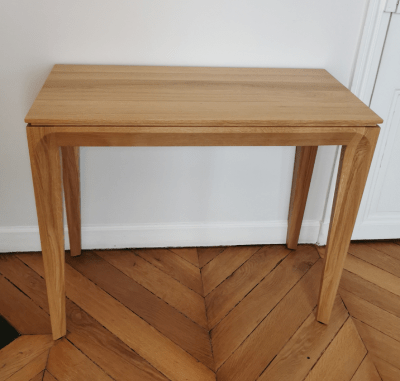 Table console extensible dasras, modèle buzz en chêne