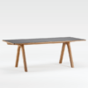 Table dasras chevron sans allonge, en céramique