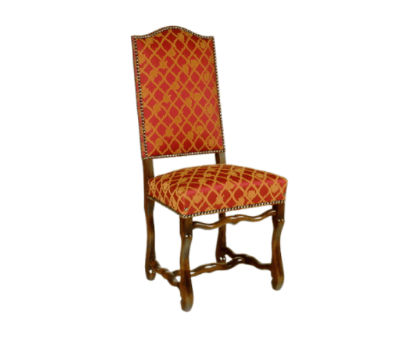 Chaise de style Louis XIII avec pieds os de mouton