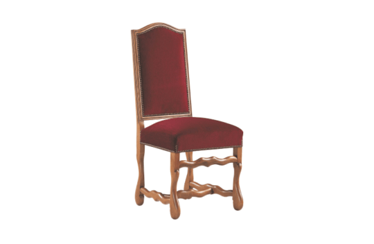 Chaise de style Louis XIII avec pieds os de mouton