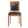 Chaise style Directoire en cuir