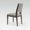 Chaise moderne en cuir, modèle Merryl