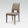 Chaise moderne en cuir, modèle Merryl