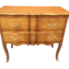 Commode deux tiroirs en merisier