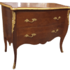 Commode de style Louis XV finition bronze en merisier