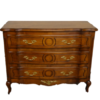 Commode Louis CV trois tiroirs en merisier