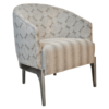 Petit fauteuil moderne tonneau