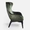 Fauteuil moderne bergère à oreilles en tissu