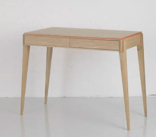 Bureau design en chêne Dasras, modèle Liseré