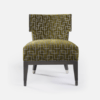 fauteuil chauffeuse moderne en tissu