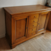 Bureau Louis Philippe sur socle, en merisier