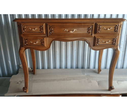 Bureau de style Louis XV en merisier, sur mesure