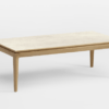 Table basse en chêne et céramique, référence BUZZ