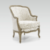 Bergère de style Louis XV corbeille moulurée