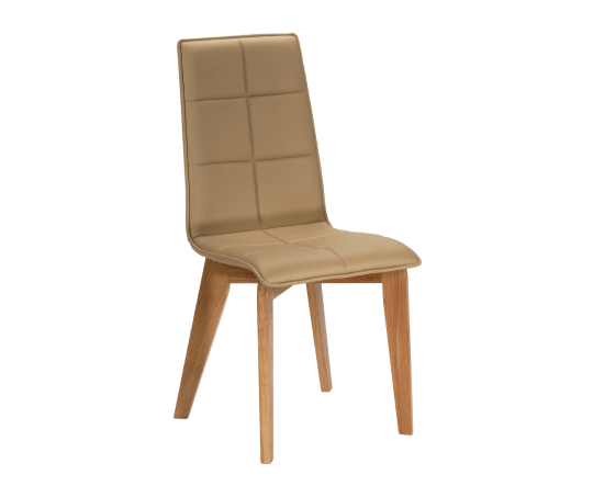 chaise moderne en tissu, modèle Zoé