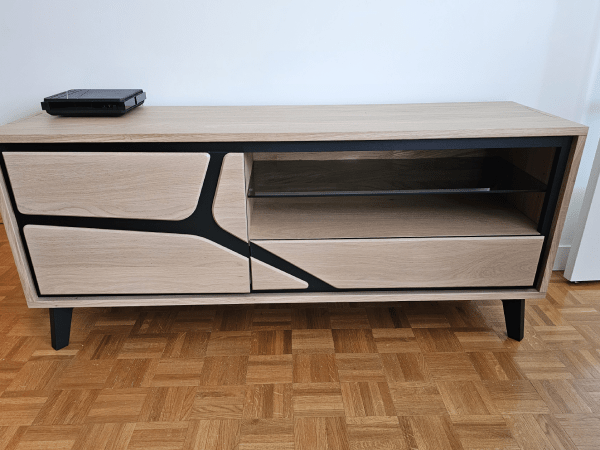 Meuble TV en chêne, référence Neo