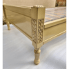 Lit de style Louis XVI à panneau bois, réalisé sur-mesure